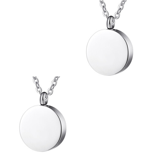 2Pcs Silver Diffuser Ashes Pendant Charms Durable Memorial Keepsake 2