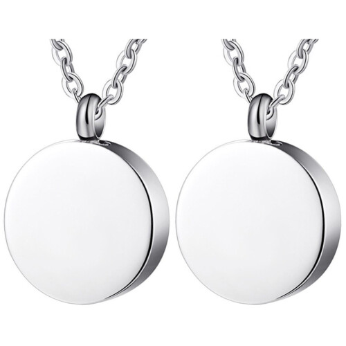 2Pcs Silver Diffuser Ashes Pendant Charms Durable Memorial Keepsake 1