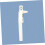 External Flat Window Handle Door And Window Handle White Open Door Buckle 4