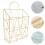 2Pcs Iron Yellow Wall Shelf Storage Rack for Home Office Decor 9