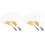 4Pièces Éventails À Main DIY Papier Double-Face Bambou Colorés 6