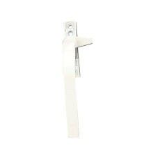 Window handle, door lever, latch lock, open, white