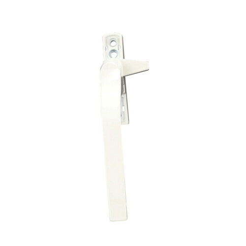 Window handle, door lever, latch lock, open, white