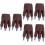 6Pièces Claws Marron Pour Activités Ludiques Et Décor 6