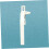 Window handle, door lever, latch lock, open, white 4