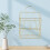 2Pcs Iron Yellow Wall Shelf Storage Rack for Home Office Decor 4