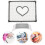 4Pièces Tapis Silicone Coussinet Main Nail Art 6