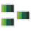 3Pcs Gradient Color Ink Pad Water-Based Green for Use 6
