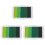 3Pcs Gradient Color Ink Pad Water-Based Green for Use 2