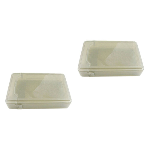 2Pcs 3.5 Inch Shockproof Hdd Storage Case Grey Antistatic 2