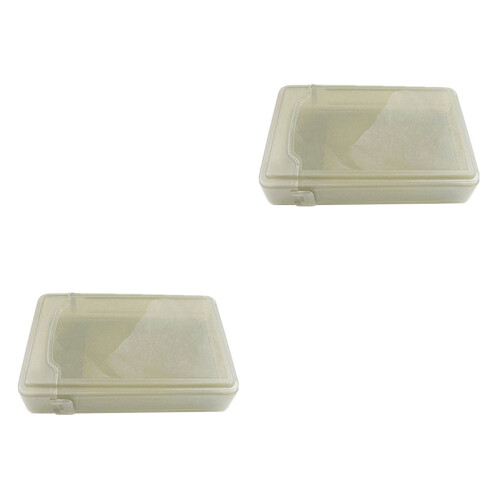 2Pcs 3.5 Inch Shockproof Hdd Storage Case Grey Antistatic 1