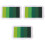 3Pcs Gradient Color Ink Pad Water-Based Green for Use 3