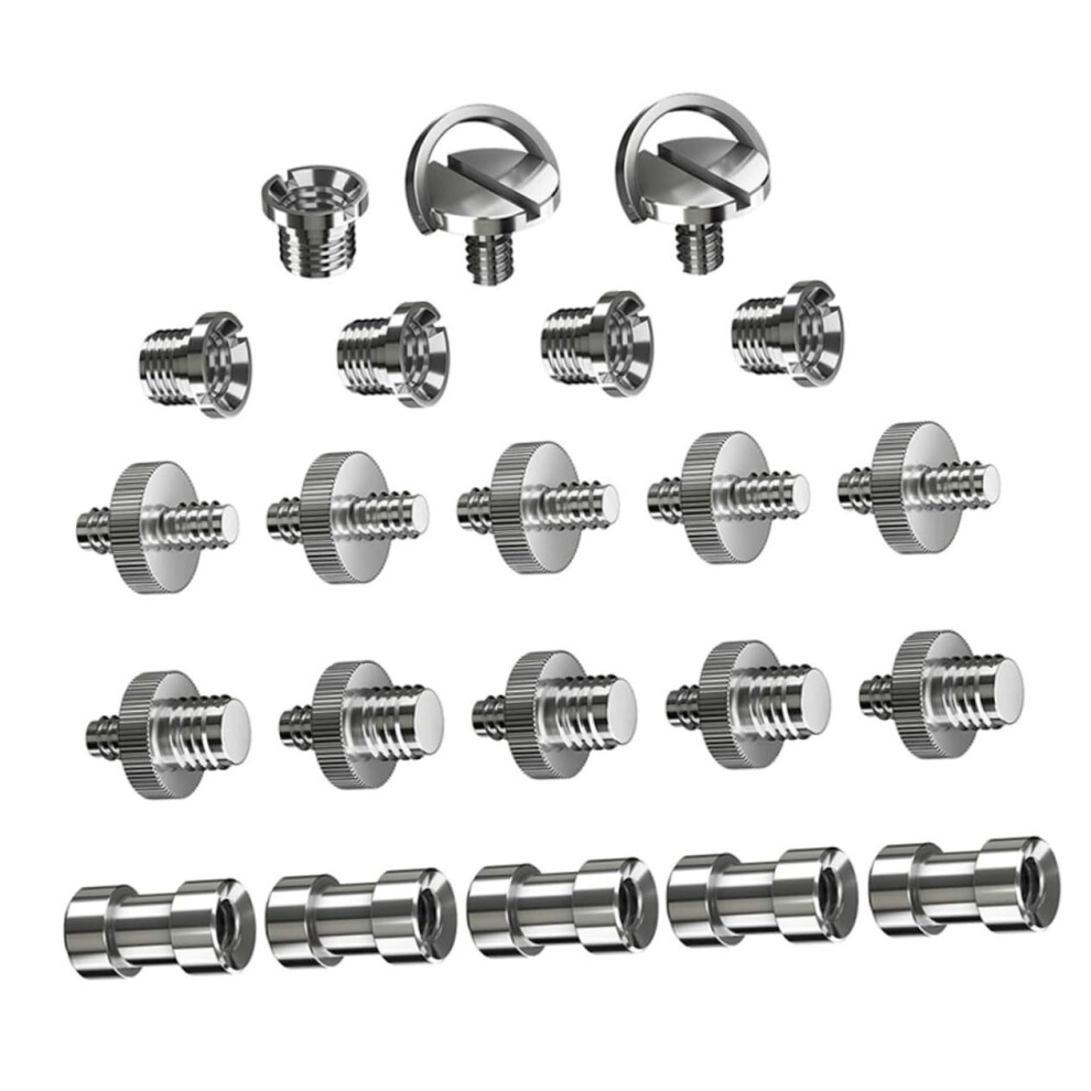 22Piece Threaded Screw Set For Camera Tripods, Universal Adapters For Photography 9347817035131