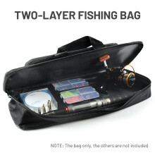 Borsa porta attrezzi da pesca portatile da 60 cm: tracolla regolabile resistente all'usura