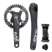 Crank Set For Mountain Bike 170mm Hollow Integrated Aluminum Alloy NarrowWide Chainring Bottom Bracket Sprocket D