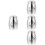 4Pcs Stainless Steel Urn Ash Casket Cremation Container 5