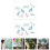 6Pcs Multi Color Cat Shape Stickers Rainbow Prisma PVC Window Decals 6
