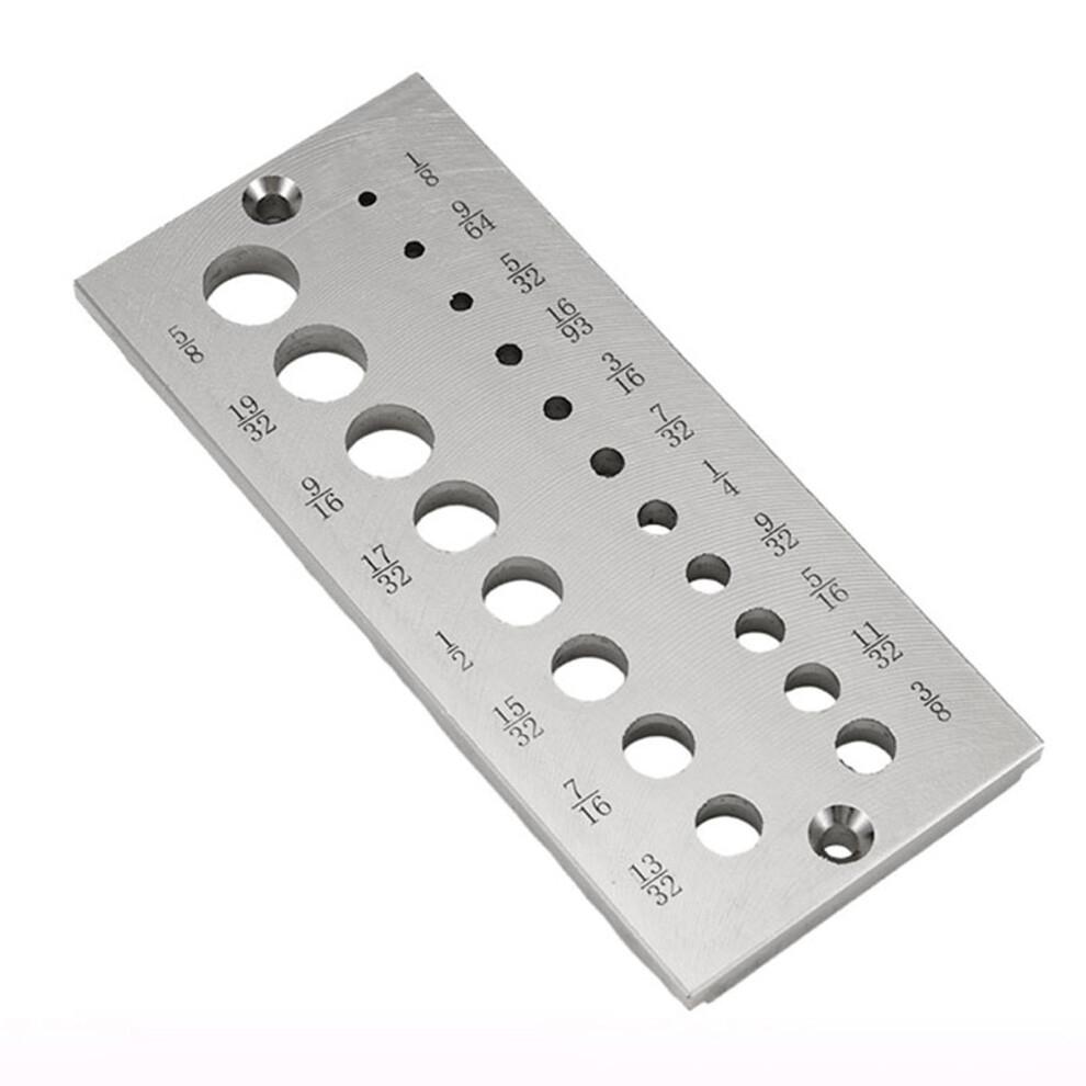 Wood Dowel Maker With 19 Hole Steel Plate, Double Row Adjustable Woodworking Dowel Jig Tool 9347817209440