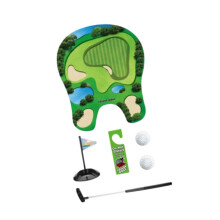 Toilet Golf Putting Game Set with Putter Balls Mat and Flag Funny Bathroom Mini Golf Gift