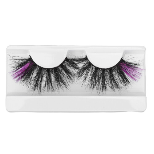 Festive Lash Delight, Χριστουγεννιάτικες βλεφαρίδες σε μωβ χρώμα, άνετες και ελαφριές