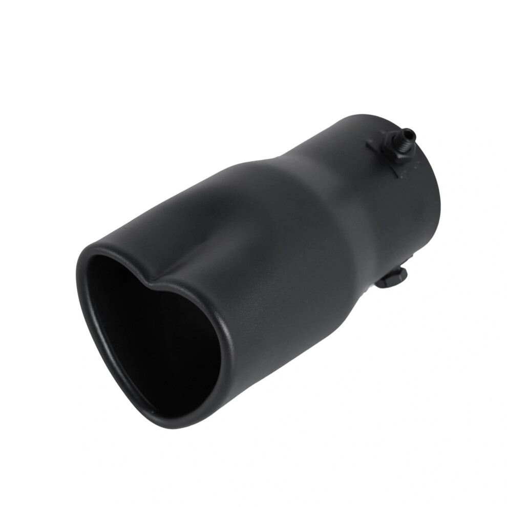 Car Exhaust Tip Stainless Steel Heart Shape Muffler Tail Pipe For Land Rover Discovery Right Black 9382693894694