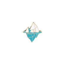 Enamel Brooch Iceberg Shaped Cartoon Pin Badge For Clothing Accessory Gift
