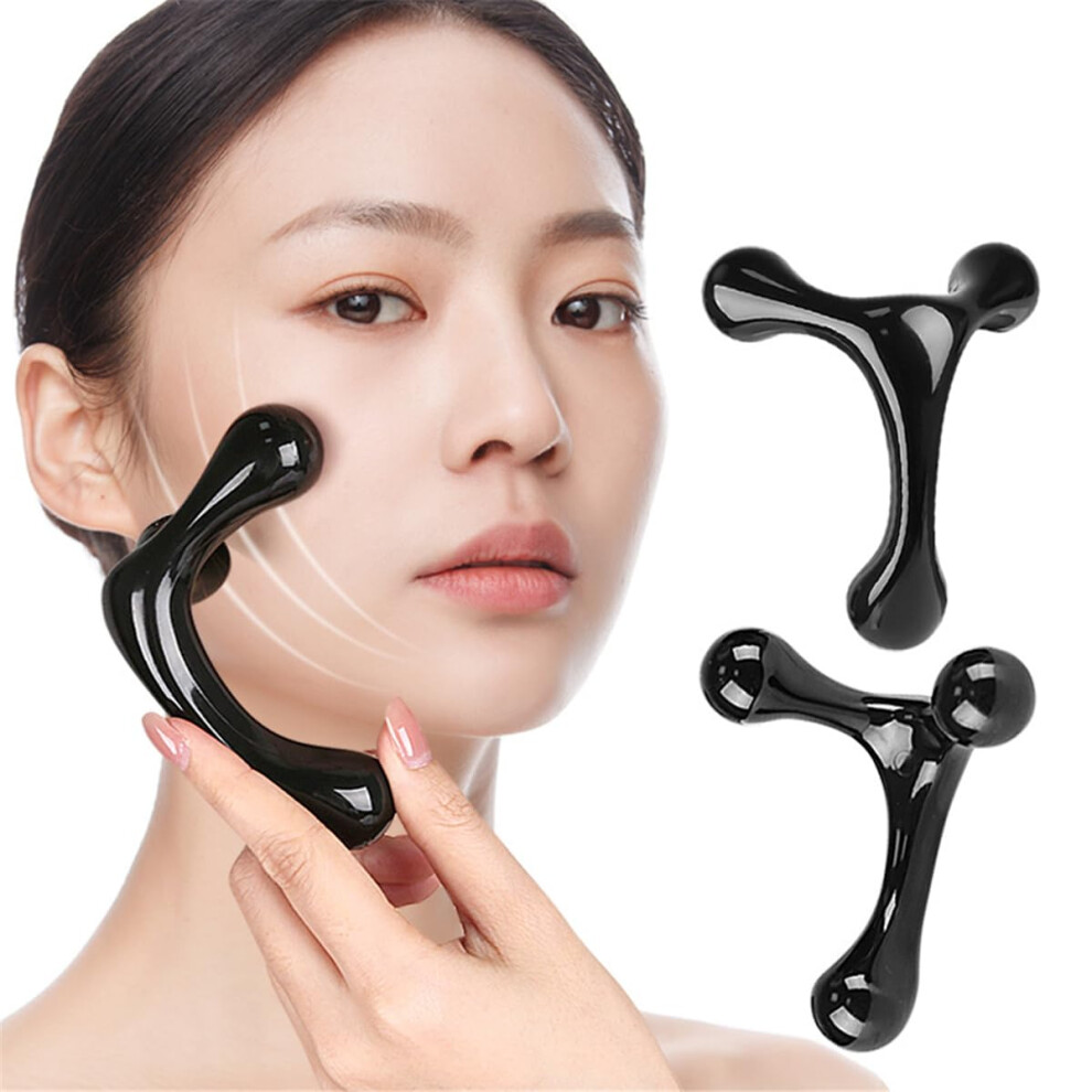 3 Point Hand Held Massage Tool 2 Pcs Manual Trigger Point Massagers Deep Tissue Massage Handheld Palm Massager Relief