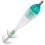 Fishing Bait Light Squid-Shaped Green LED Underwater Lamp with Hook 15
