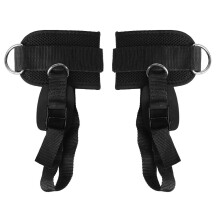 Professional Ankle Straps, Fitness Glute Kickback Multipurpose Gym Exercise, Adjustable Padded Cuffs for Lower Body, D-Ring Attachment Ensuring Secure