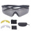 Performance Sunglass Lenses With Ergonomic Design For Various Head Sizes, Low Profile Frame For Minimal Interference And View Tint Optimization For 1