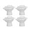 Glamorous Rose-Shaped Ceramic Knobs, Suitable For Kitchen Cabinets, Easy Installation, High Gloss Finish, Elevating Your Home Decor With A Touch Of 3