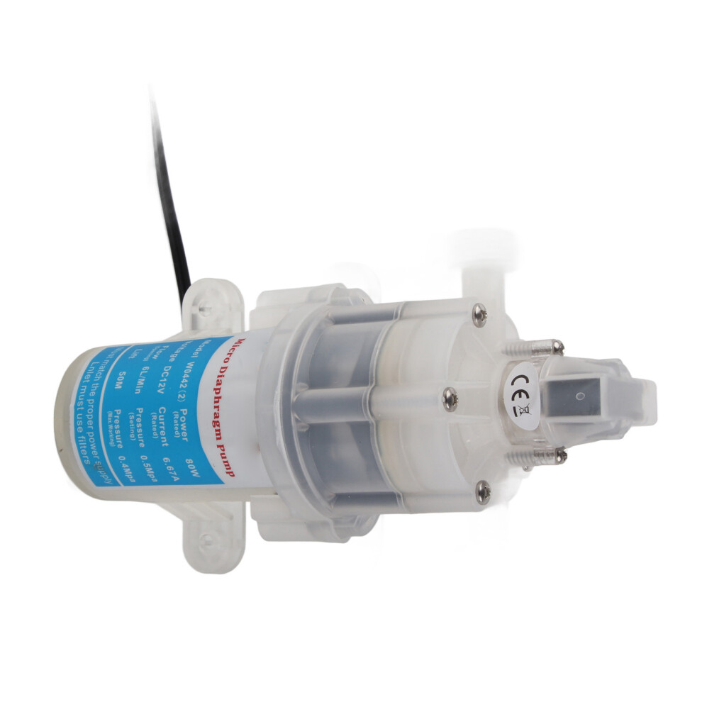 12V Micro Diaphragm Pump 6L/Min, Portable, Low Noise, Model W0442 6901381828051