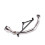 Motorcycle Exhaust Pipe for GY6 Front Modification, Improved Airflow Performance Upgrade 1