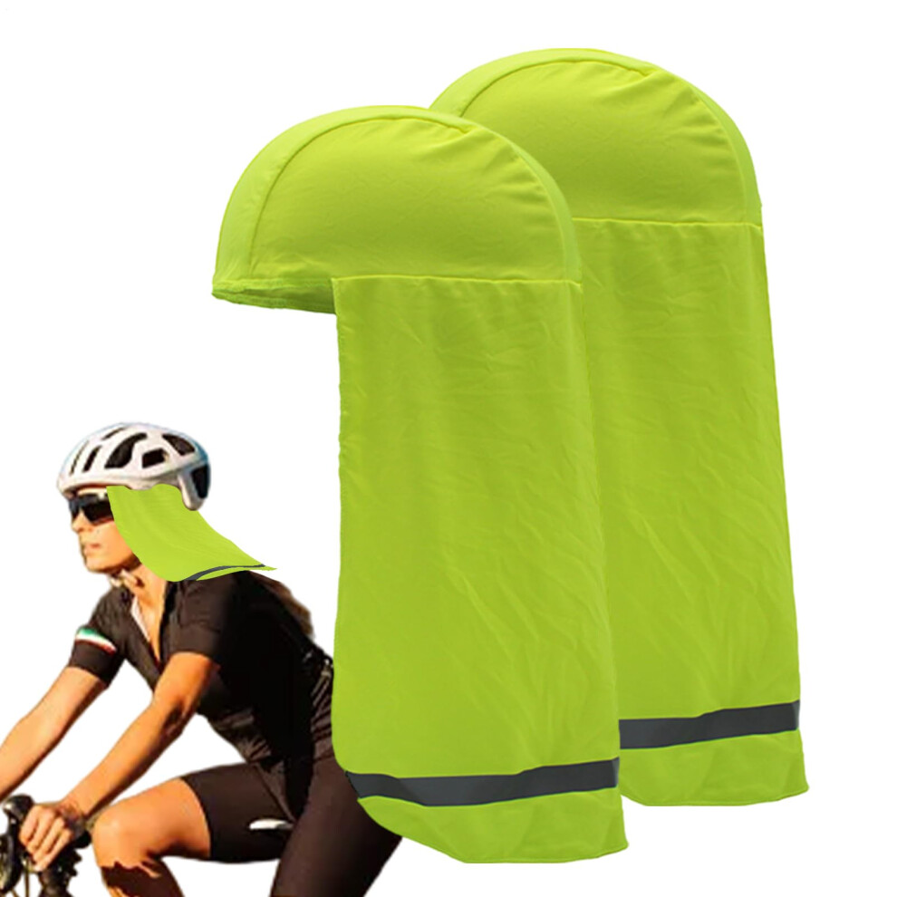 Sun Protection Hard Hat Â Neck Sun Shade, Full Brim, Sun Shield, Hat, Fluorescent Green 9382693712035