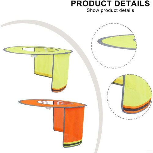 Breathable, reflective sun protection for helmets, essential for safe outdoor work. 1