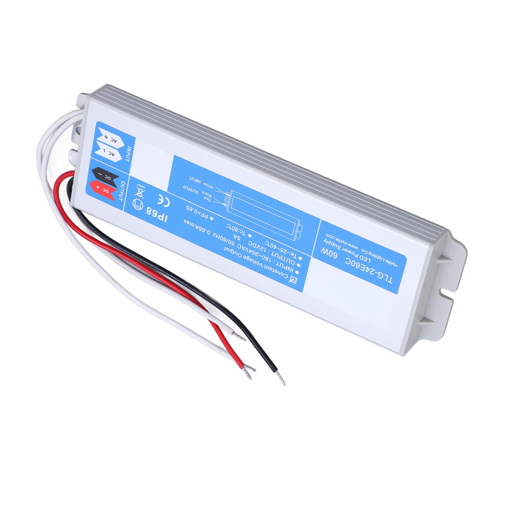 Waterproof 60W Led Power Supply Dc12v 5A Ip68 Constant Voltage 8781373583216