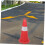 Traffic Cone Reflective Plastic Safety Cone For Outdoor Construction,  Visibility, Stable Base, Size Options 3