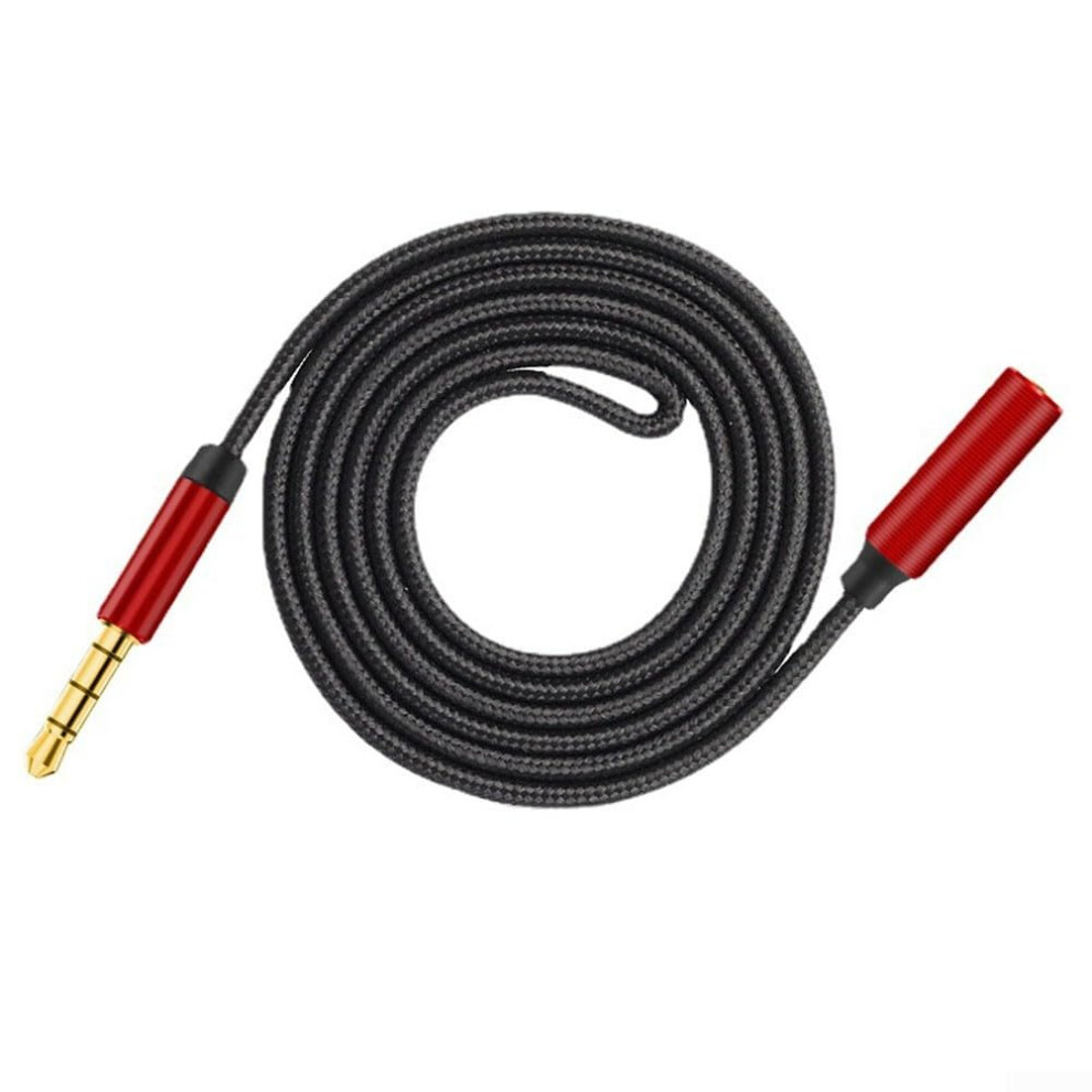 3.5Mm Audio Extension Cable With Microphone 2M Copper Wiring Male To Female Aux Designed For Pc Headphones And Speakers 9347817210415