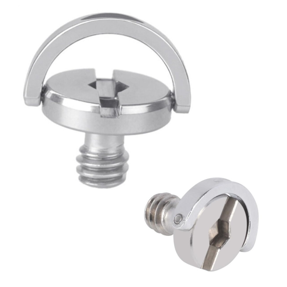Set Of 4 Quick Release Screws For Camera Handle D Buckle Eye Bolt With Hexagon Socket For Tripod And Monopod Plate Silver 9382693712455