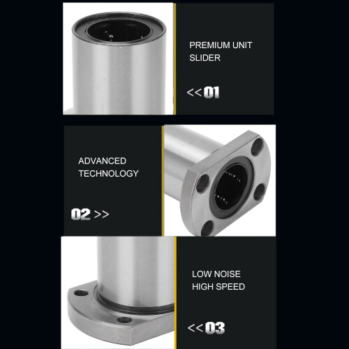 Linear Bearing Set 2Pcs Contact Point for Low Load Smooth Rotary Motion AU 2