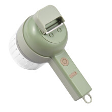 4-in-1 Handheld Electric Vegetable Chopper Set, Green, 1200mAh