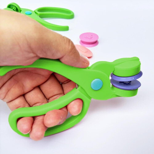 Kids Embossing Machine with ChildSafe Design, Ergonomic Grip Scrapbooking Tool for Creative Card Making 2