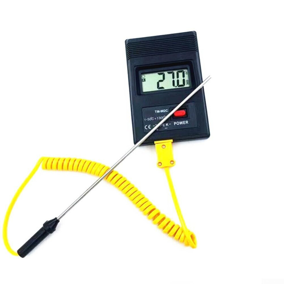 LCD Digital Thermometer With 300mm Probe TM920C, Steel Probe, Fast Response, KType Thermocouple Compatible