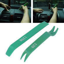 2Pcs Car Trim Removal Tool Set ABS Auto Pry Tools for Door Panel & Audio Green