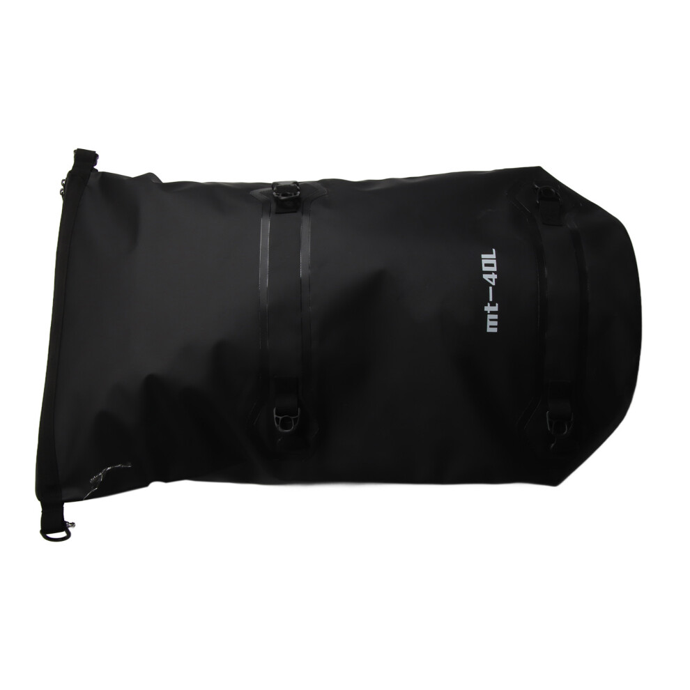 Waterproof 40L Motorcycle Travel Bag With 4 Quick Straps, Large Capacity, Wearproof Black 6911373587156
