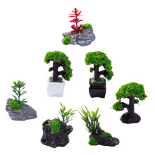 Miniature Fake Trees Tree Cake Topper Miniature Trees for Crafts Mini Trees Model Miniature Plants Model Railway Fake Model Trees Resin