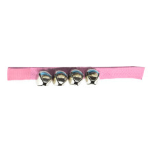 Pink Adjustable Fiber Wrist Bell Shaking Jingle Bell Toy for Kids