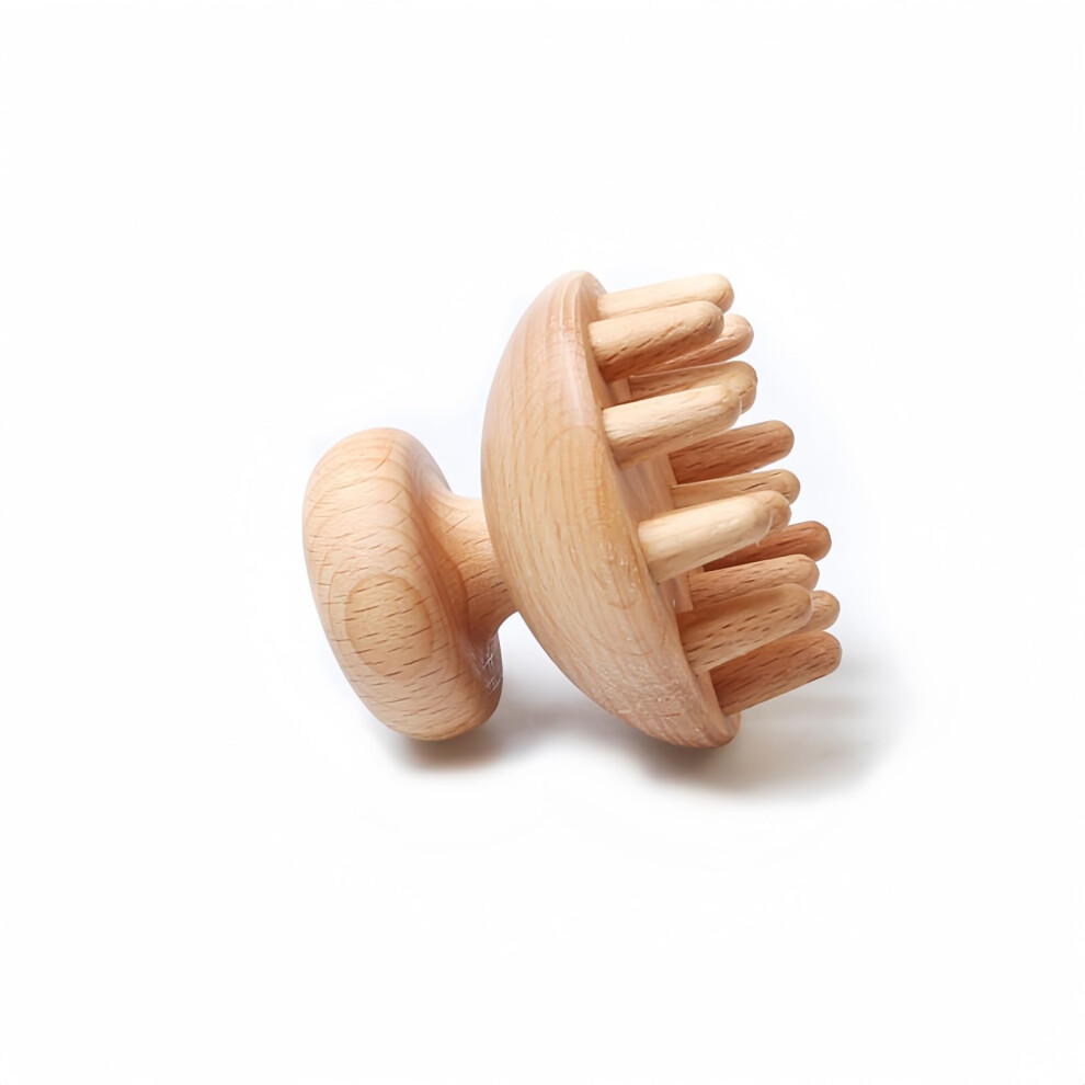 Wooden Mushroom Massager Ergonomic Handheld For Deep Tissue Massage AntiCellulite Muscle Relaxation Natural Manual Tool