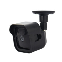 Weatherproof silicone camera cover, fully enclosed protective case, easy installation, for 3/4 outdoor surveillance devices, black