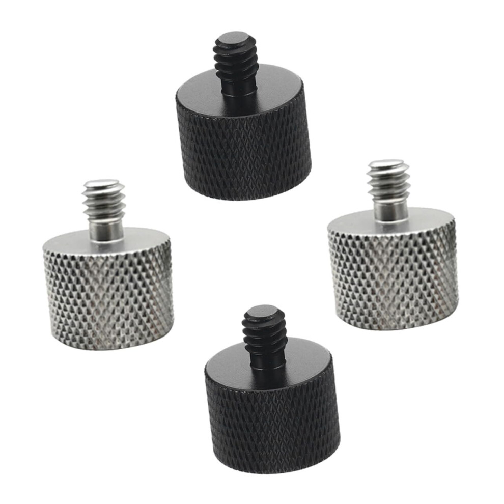 4 Pieces Female To Male Tripod Adapter, Compact And Weight For Microphones And Camera Accessories, Suitable For Tripods And Mounts. Light 9382693713971